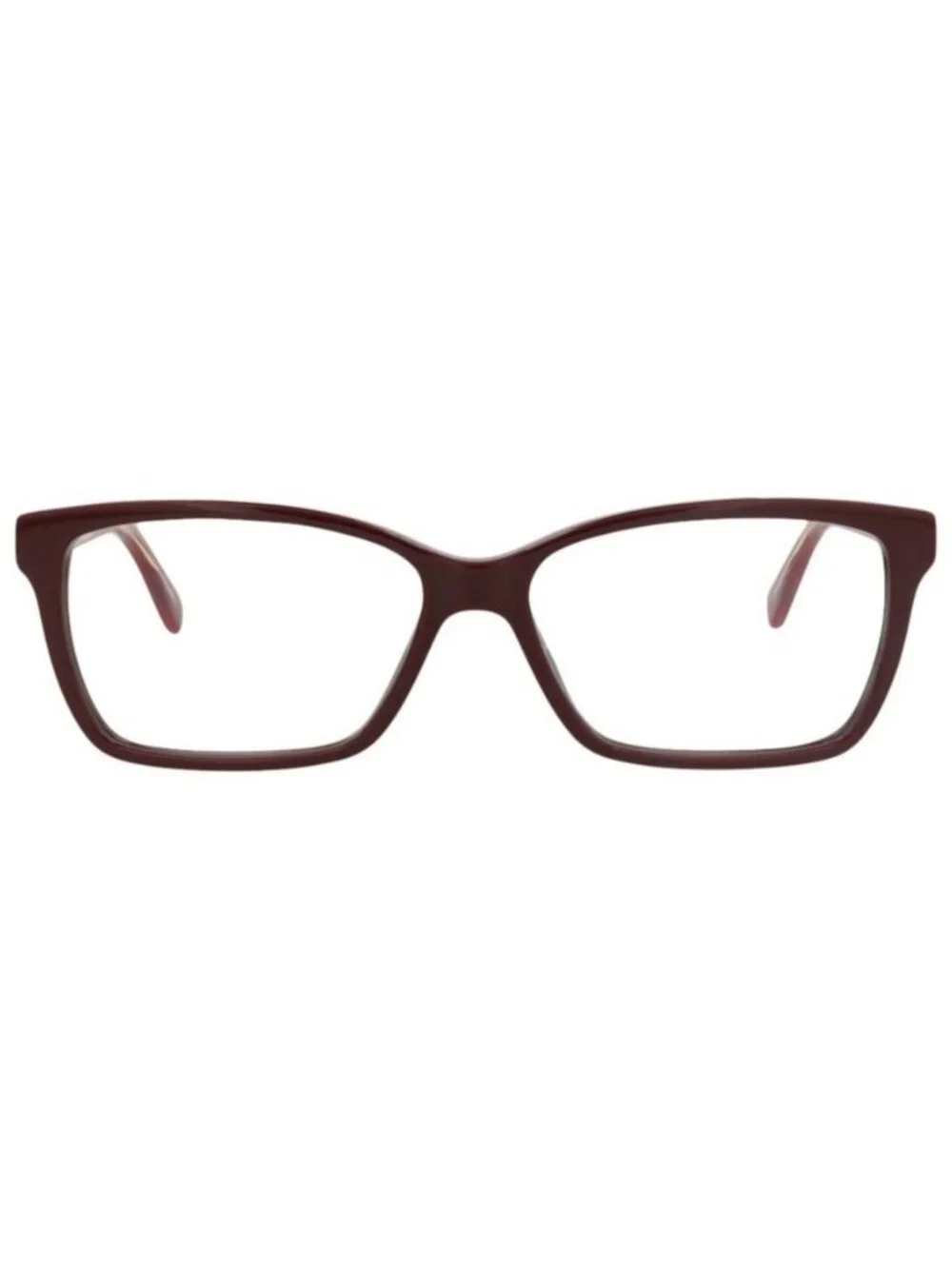 New Gucci Womens Square/Rectangle Burgundy Burgundy Transparent Fashion Designer